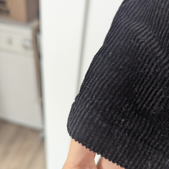 H&M Black Corduroy Mini Dress - Picture 2 of 4